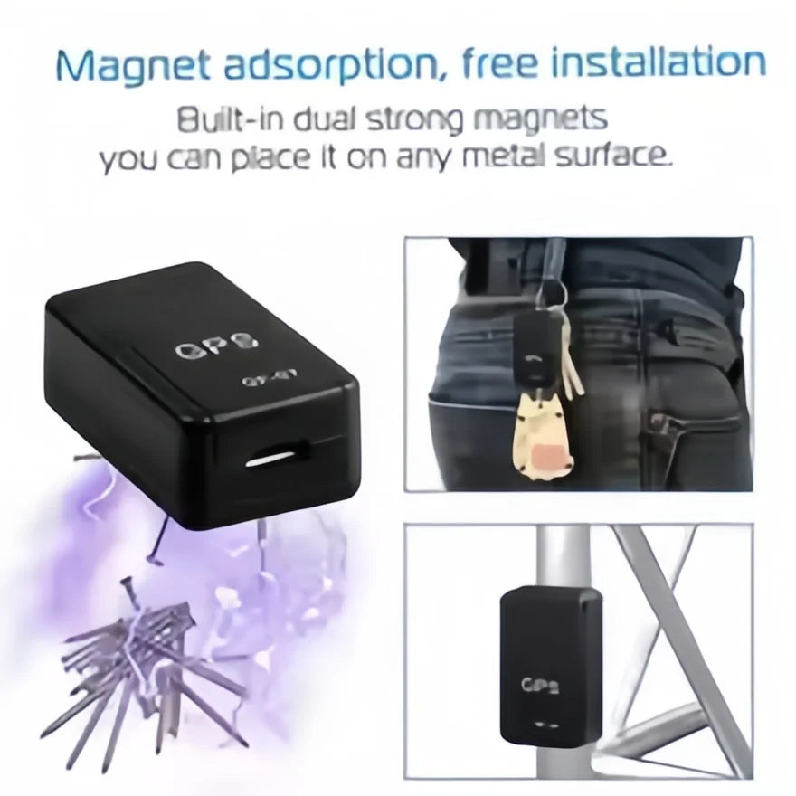 Mini GF07 GPS Tracker | Real-Time Tracking | Anti-Theft Alarm | Strong Magnetic Mount | SIM Message Positioner