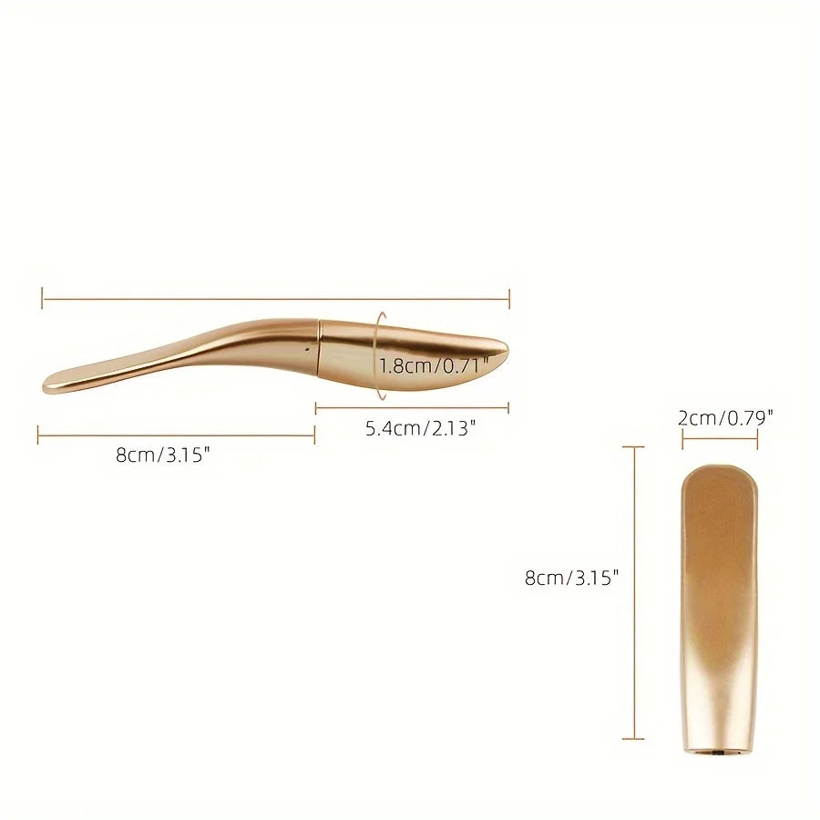 50/100pcs 3ml Eyelash Growth Liquid Tube Golden Eyeliner Empty Cosmetics Packaging Material Manufacturer Wholesale