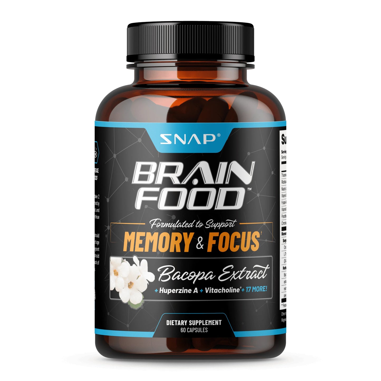 Vitamin B-6, Vitamin B.12 Supplement for Brain Health, Memory & Concentration Support, Brain Supplement, 60 Capsules