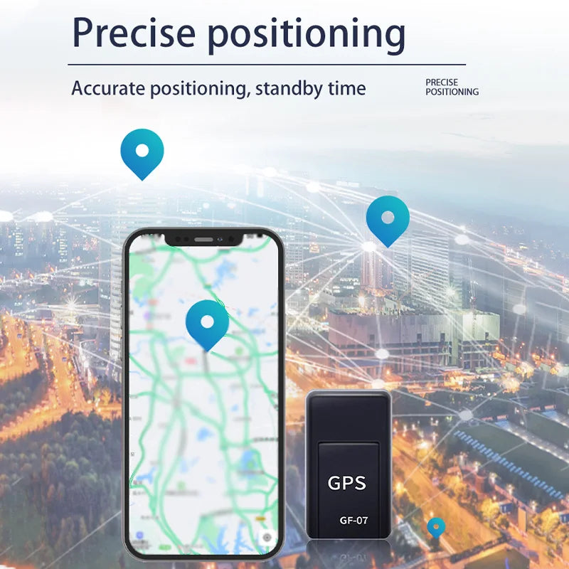 Mini GF07 GPS Tracker | Real-Time Tracking | Anti-Theft Alarm | Strong Magnetic Mount | SIM Message Positioner