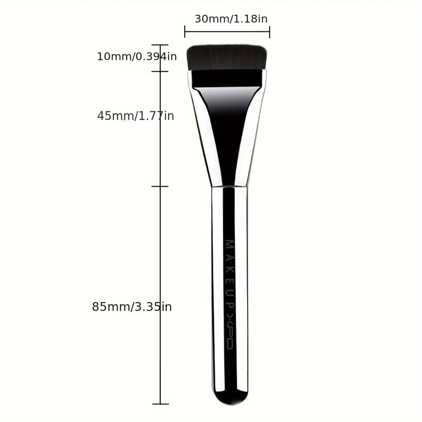 Multi-Use Foundation Brush - Nylon Bristle, Flawless Skin, Ergonomic Handle, Travel Friendly