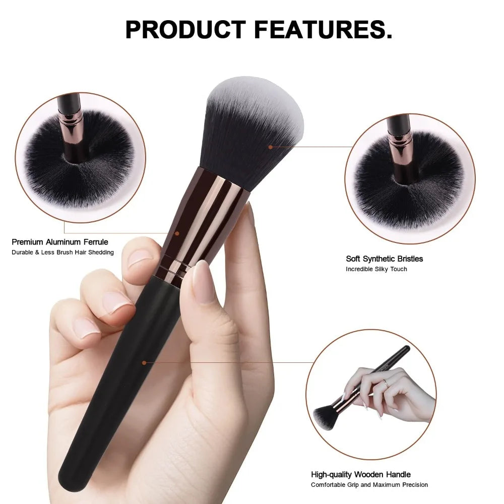 Makeup Brushes 24pcs Makeup Brush Set Premium Synthetic Powder Foundation Contour Blush Concealer Eye Shadow Blending Liner Mak