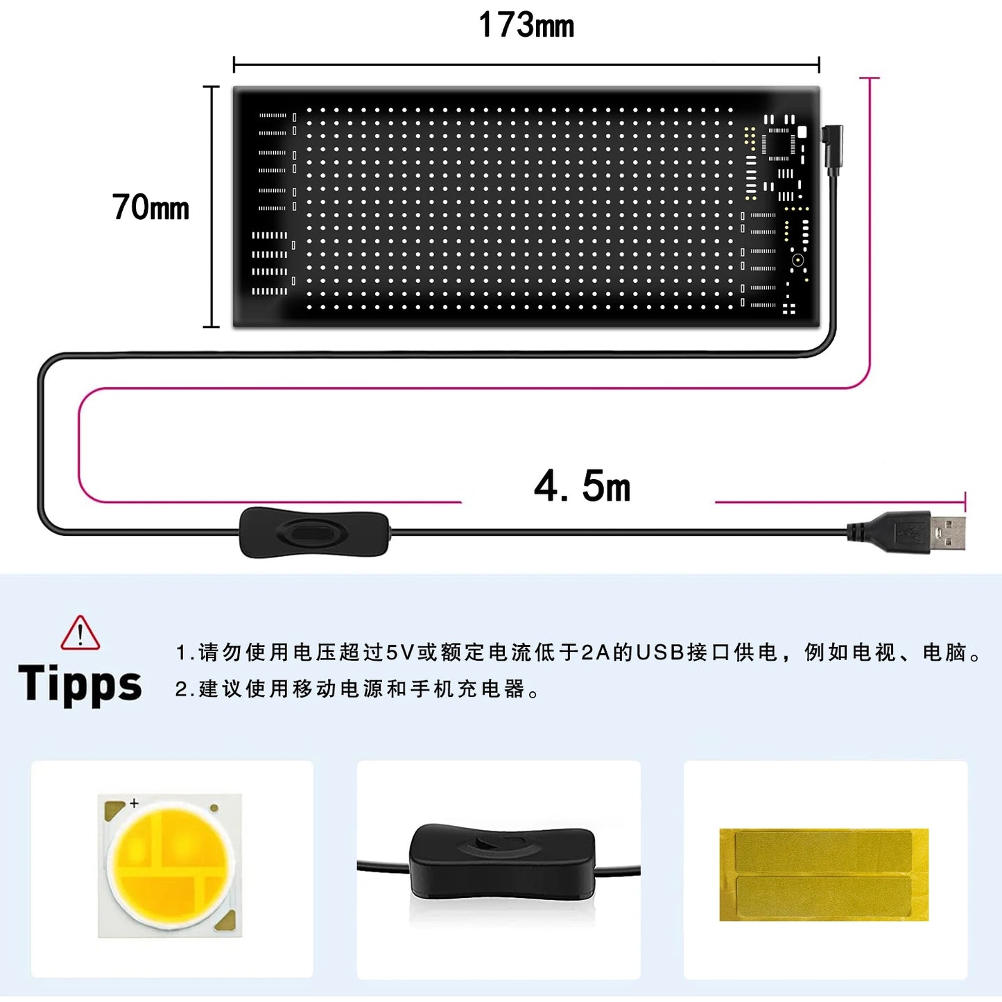 LED Sign Matrix Pixel Panel Scrolling Bright Led Eyes For Truck Signboard Flexible USB LED Car Sign Bluetooth App DIY Control