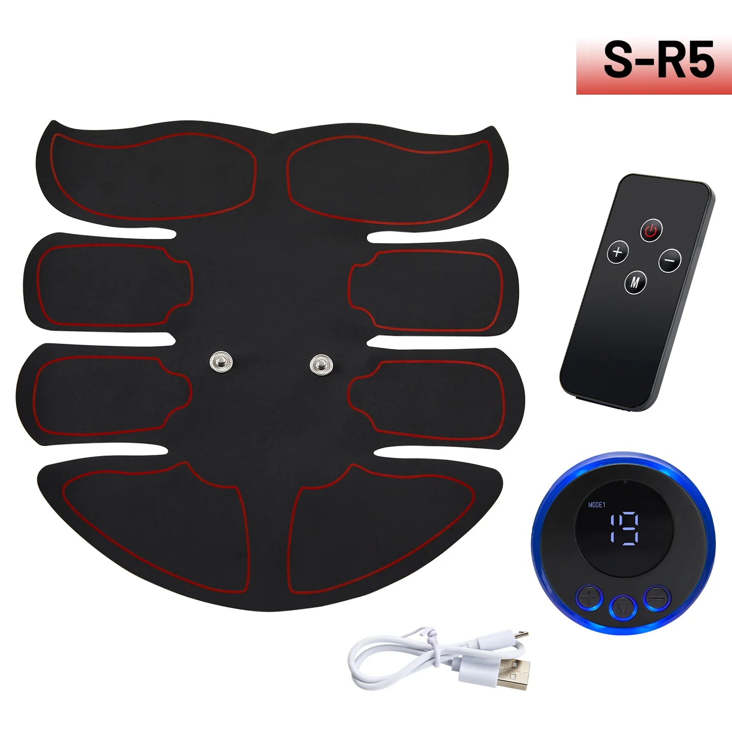 Chargeable Sport Muscle Stimulator Fitness Equipment EMS ABS Abdominal Trainer Weight Loss Body Slimming Anti Cellulite Hip Lift