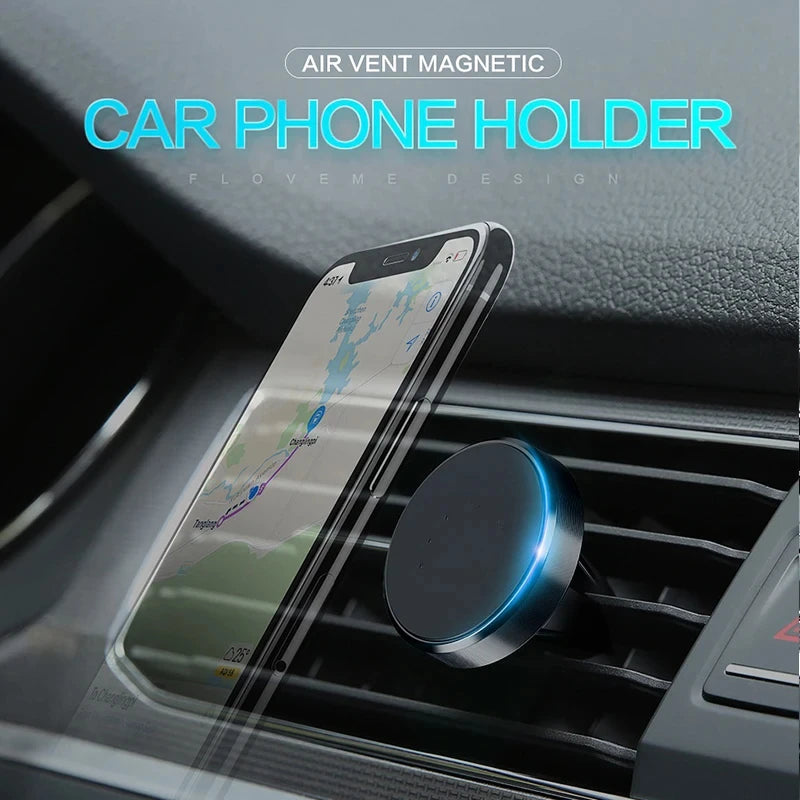 Magnetic Car Phone Holder Car Mount Air Vent Clip Mobile Stand Cellphone GPS Bracket Support in Car For iPhone Xiaomi Mi Samsung