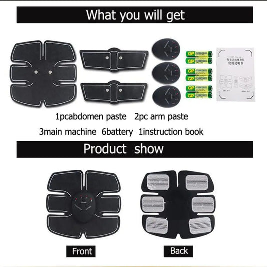 Gym Equipment Loss Weight Fitness Abdominal Trainer Hip Muscle Stimulator Massager EMS Muscle Stimulator Arm Abdomen Trainer