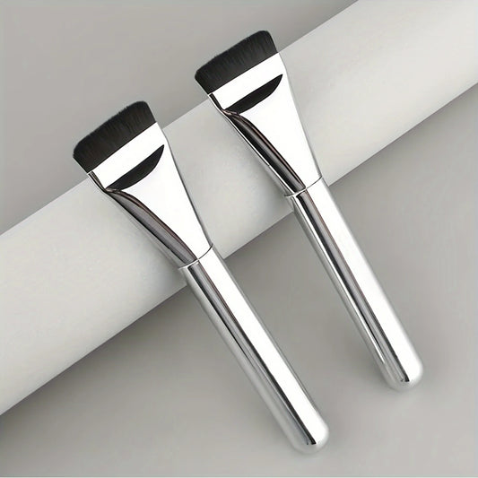 Multi-Use Foundation Brush - Nylon Bristle, Flawless Skin, Ergonomic Handle, Travel Friendly