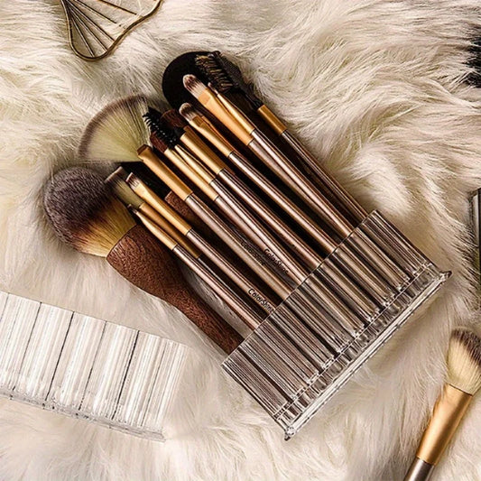 26 Hole Makeup Brush Holder That Easily Accommodates Makeup Brushes, Eyeliners, Lipsticks and Other Makeup Tools