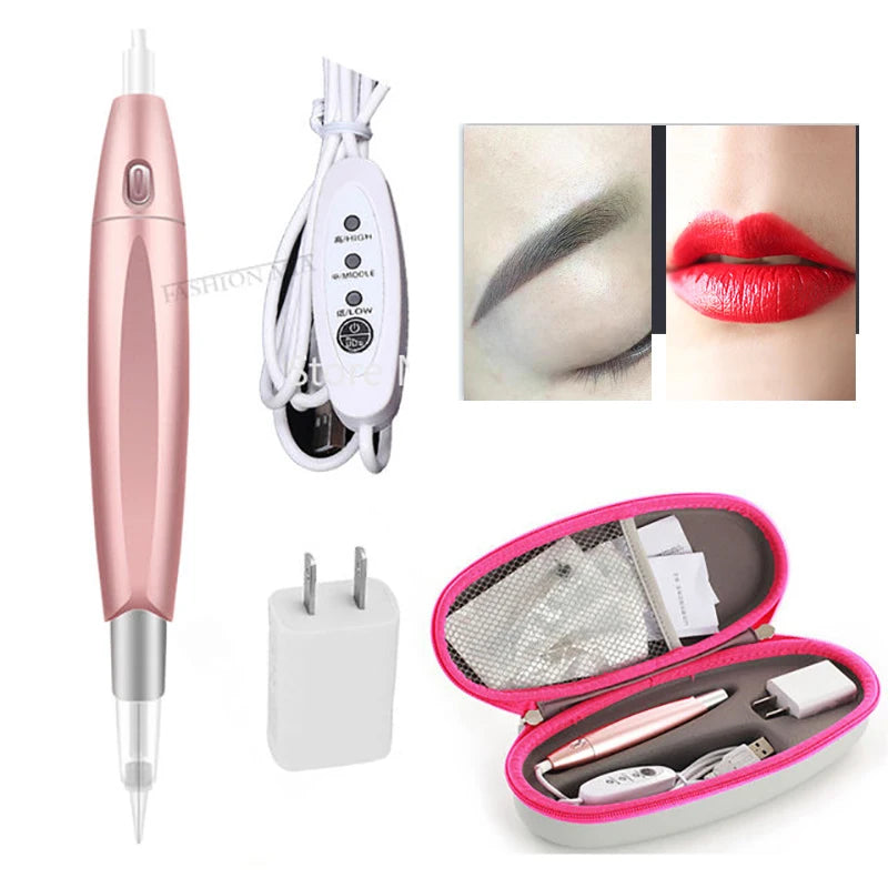 Charme Princess Tattoo Machine Makeup Microblading Digital Pen for Eyebrow Lip Eyeliner Permanent Makeup Tattoo Machine Kit